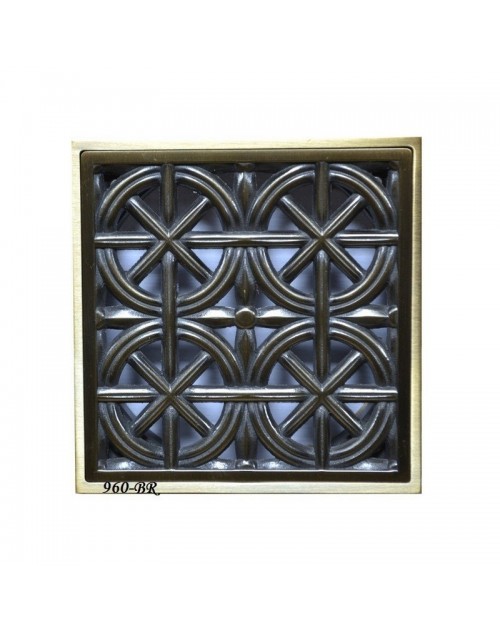 Декоративная решетка для трапа Magliezza 960-br (бронза)